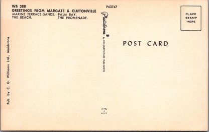 Kent Postcard - Margate and Cliftonville   SW16524