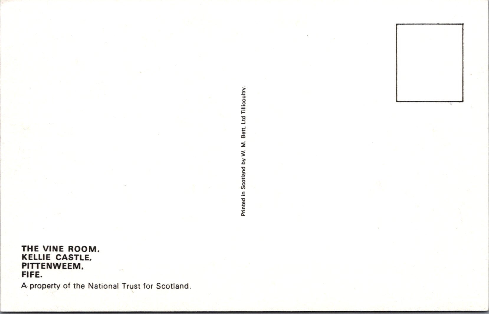 Scotland Postcard - The Vine Room, Kellie Castle, Pittenweem, Fife  SW16549