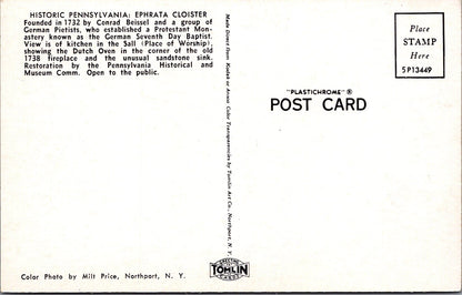 America Postcard - Historic Pennsylvania, Ephrata Cloister   SW16557