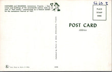 Load image into Gallery viewer, America Postcard - Costumes and Buildings, Jamestown, Virginia  SW16560
