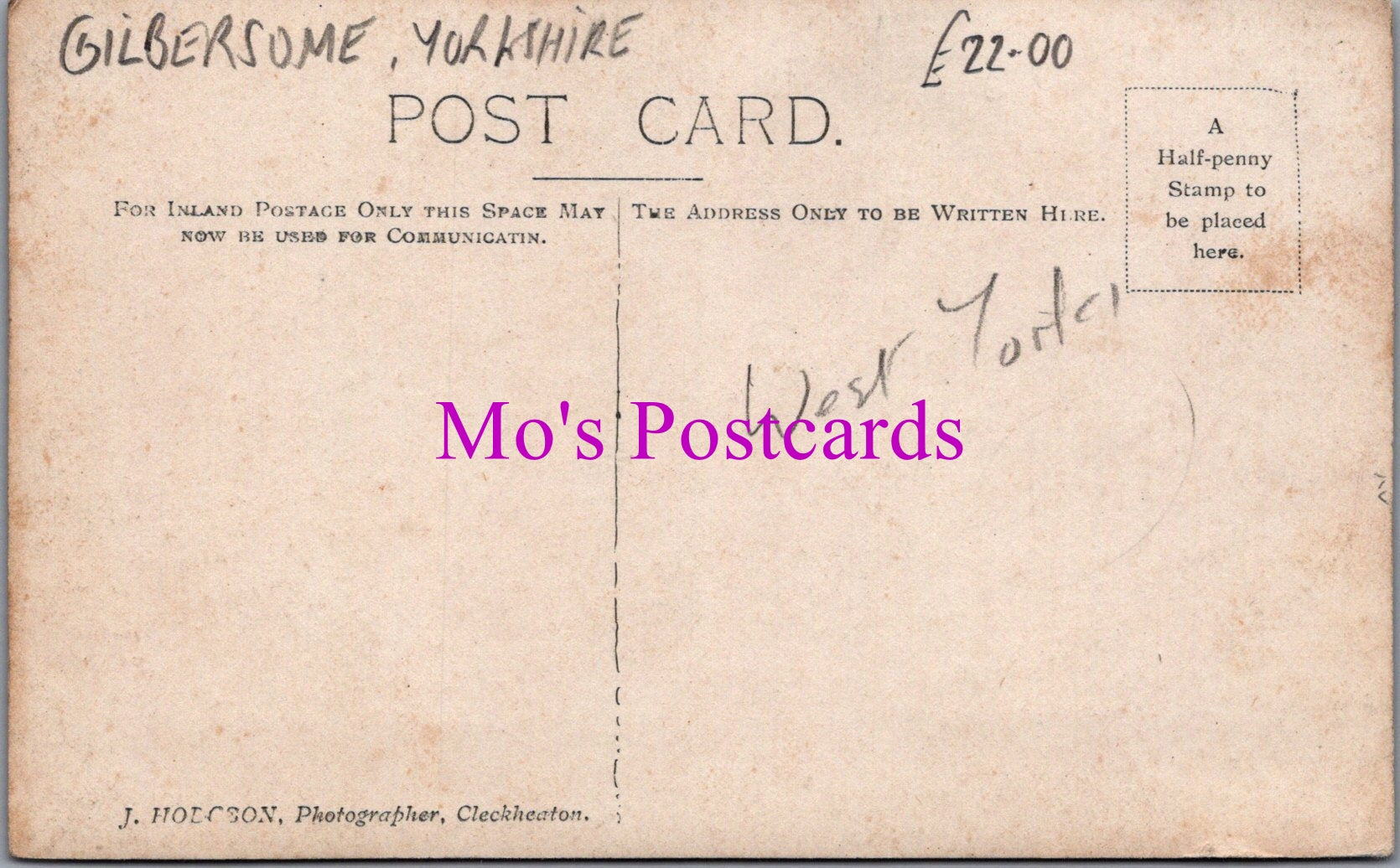 Yorkshire Postcard - Branch End, Gilbersome  SW14669