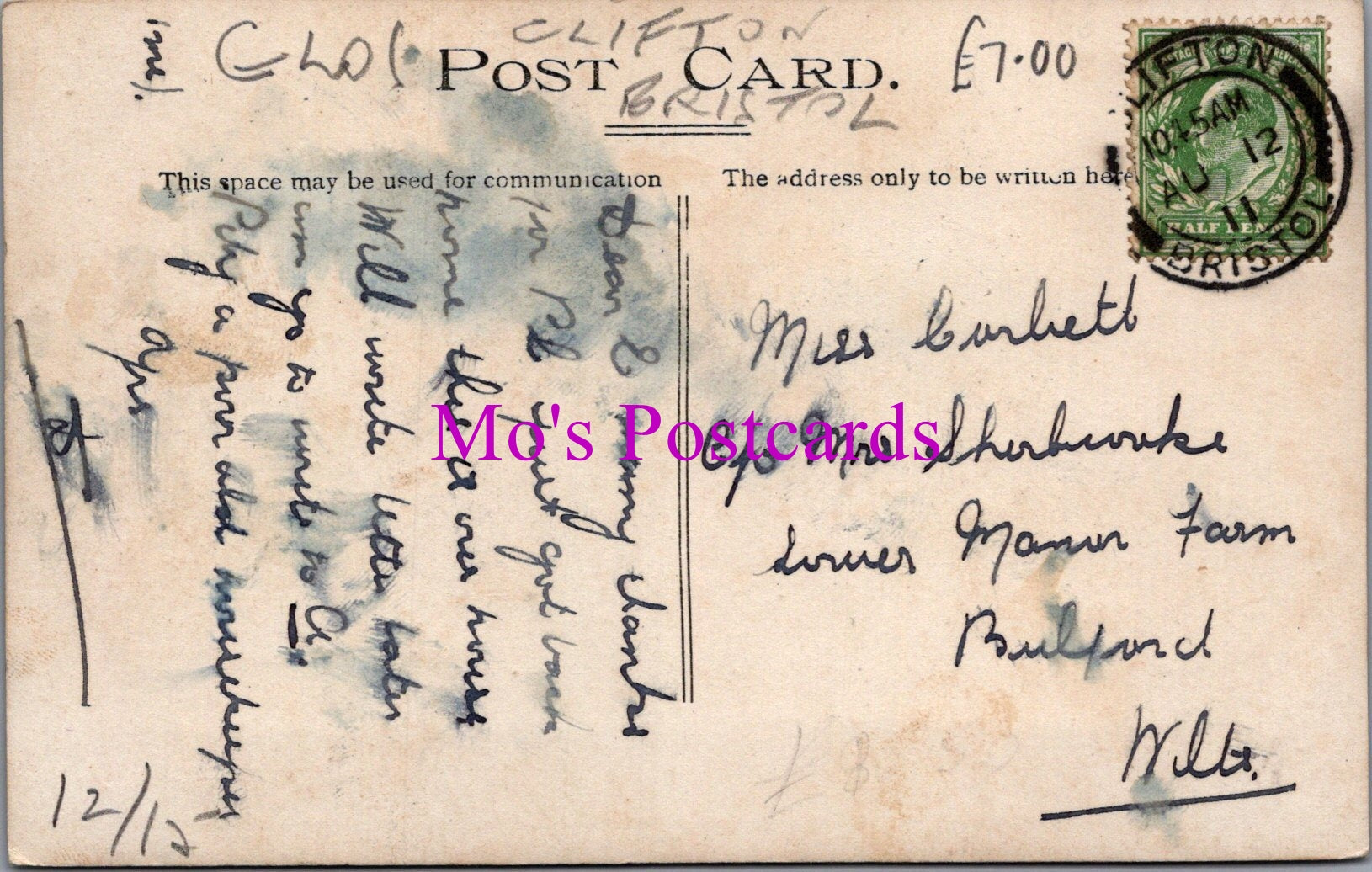 Bristol Postcard - Royal York Crescent   SW14671