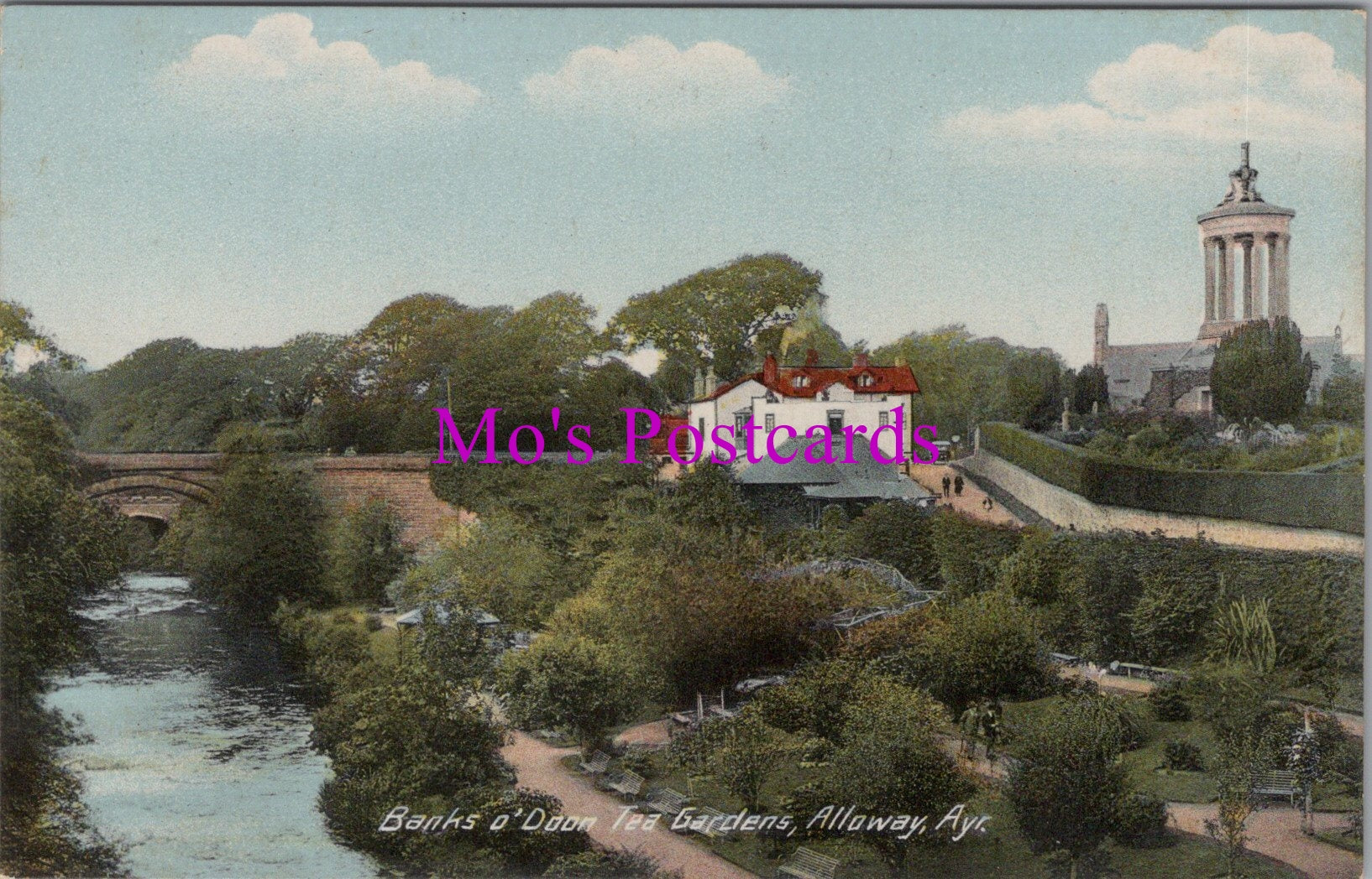 Scotland Postcard - Banks o'Doon Tea Gardens, Alloway, Ayr  SW14803
