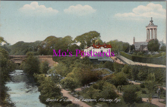 Scotland Postcard - Banks o'Doon Tea Gardens, Alloway, Ayr  SW14803