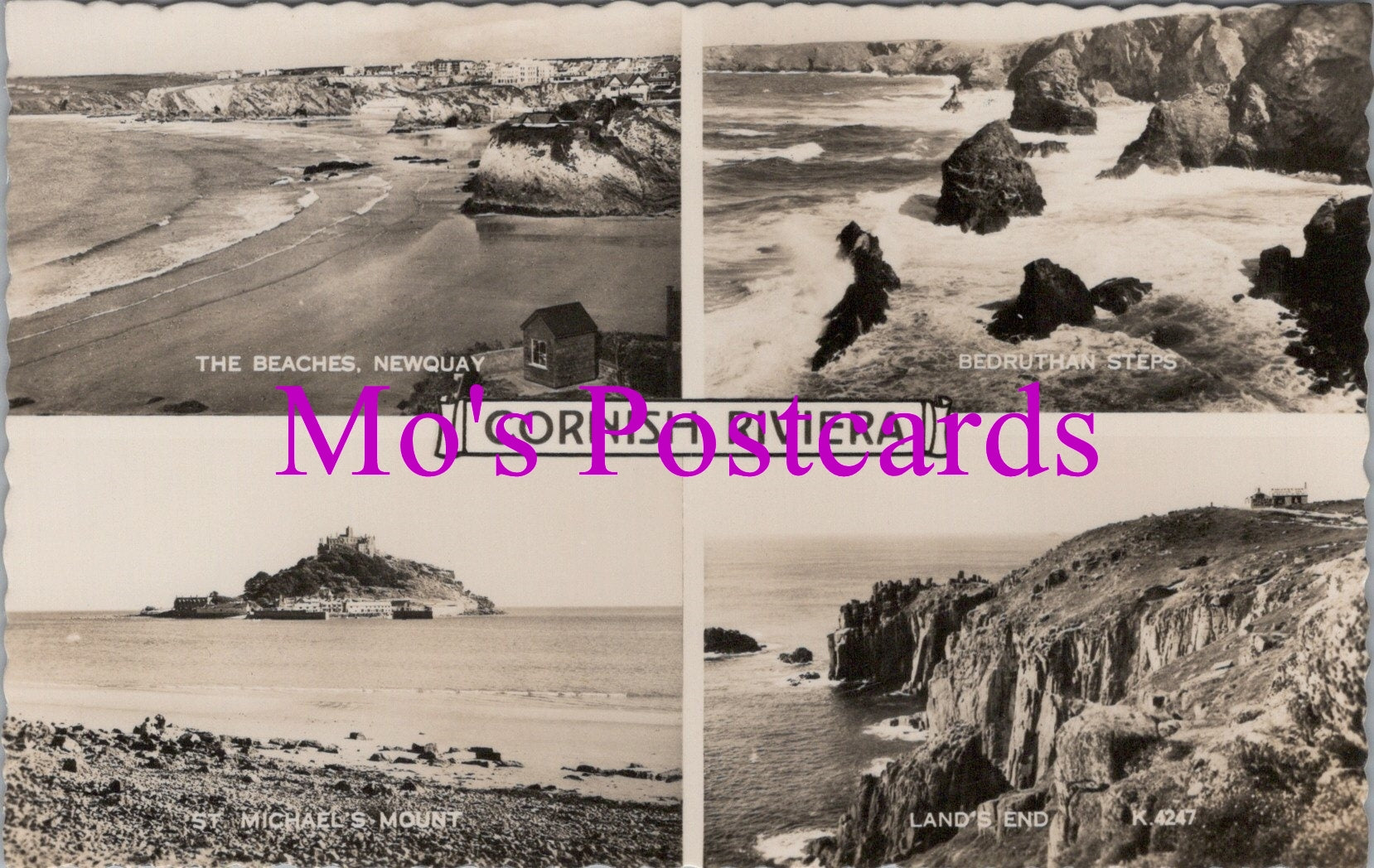 Cornwall Postcard - The Cornish Riviera  SW14515