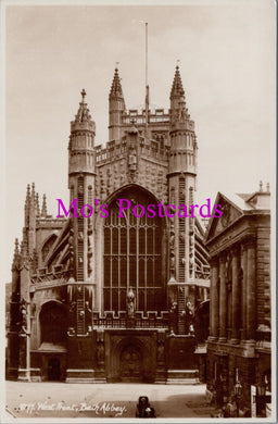 Somerset Postcard - Bath Abbey, The West Front   SW14516