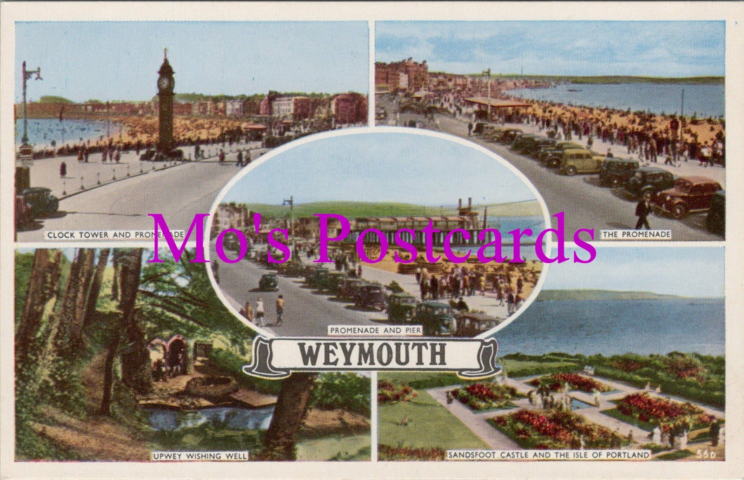 Dorset Postcard - Weymouth Promenade and Clock Tower  SW14525