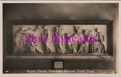 Buckinghamshire Postcard - Marble Plaque, Penn-Gray Museum, Stoke Poges  SW14540