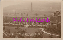 Load image into Gallery viewer, Lancashire Postcard - Library Gardens and Queens Square, Rawtenstall   HM731
