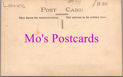 Lancashire Postcard - Library Gardens and Queens Square, Rawtenstall   HM731