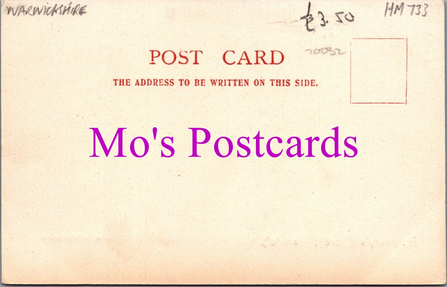 Warwickshire Postcard - St Mary's Church, Warwick   HM733