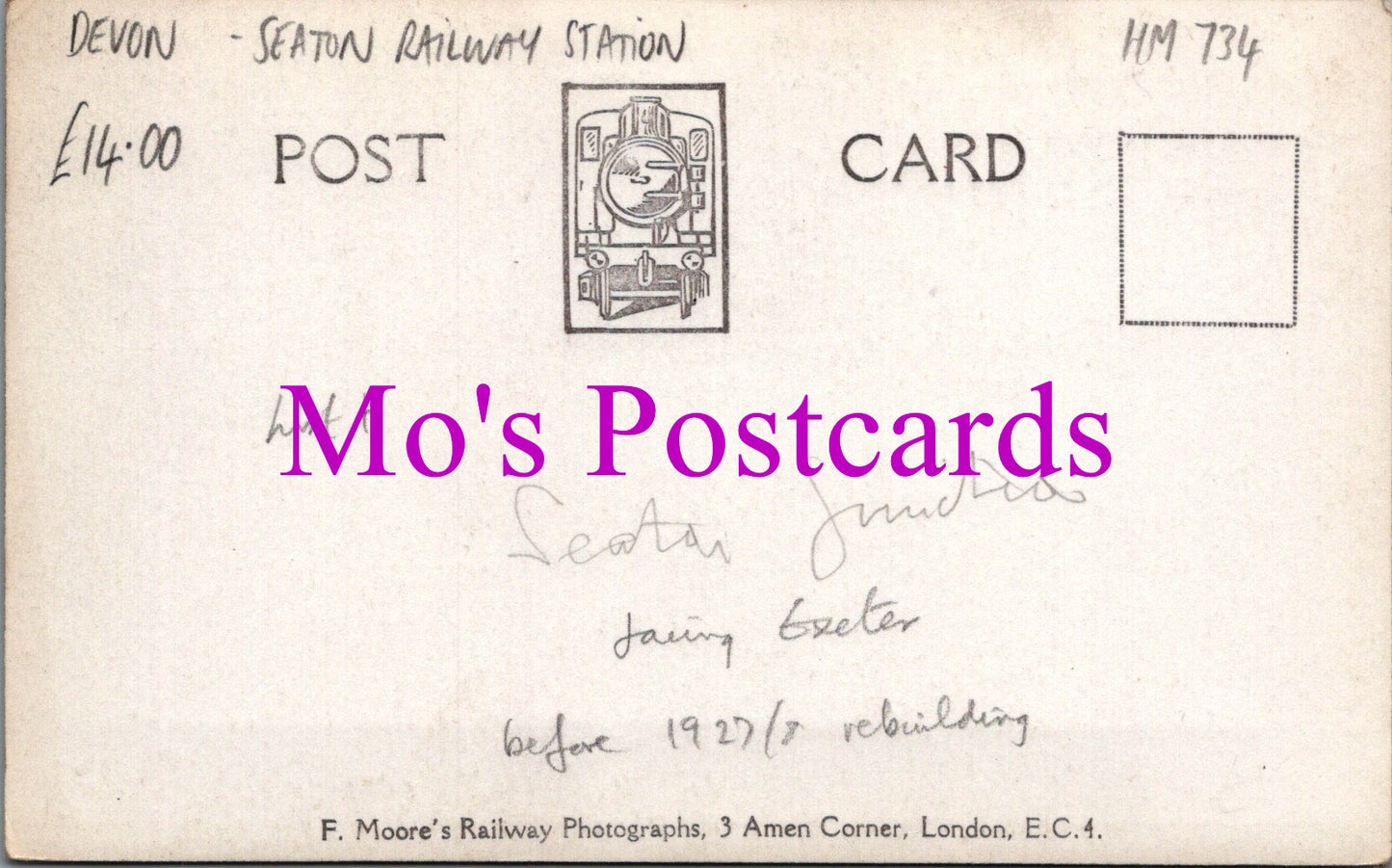 Devon Postcard - Seaton Railway Station  HM734