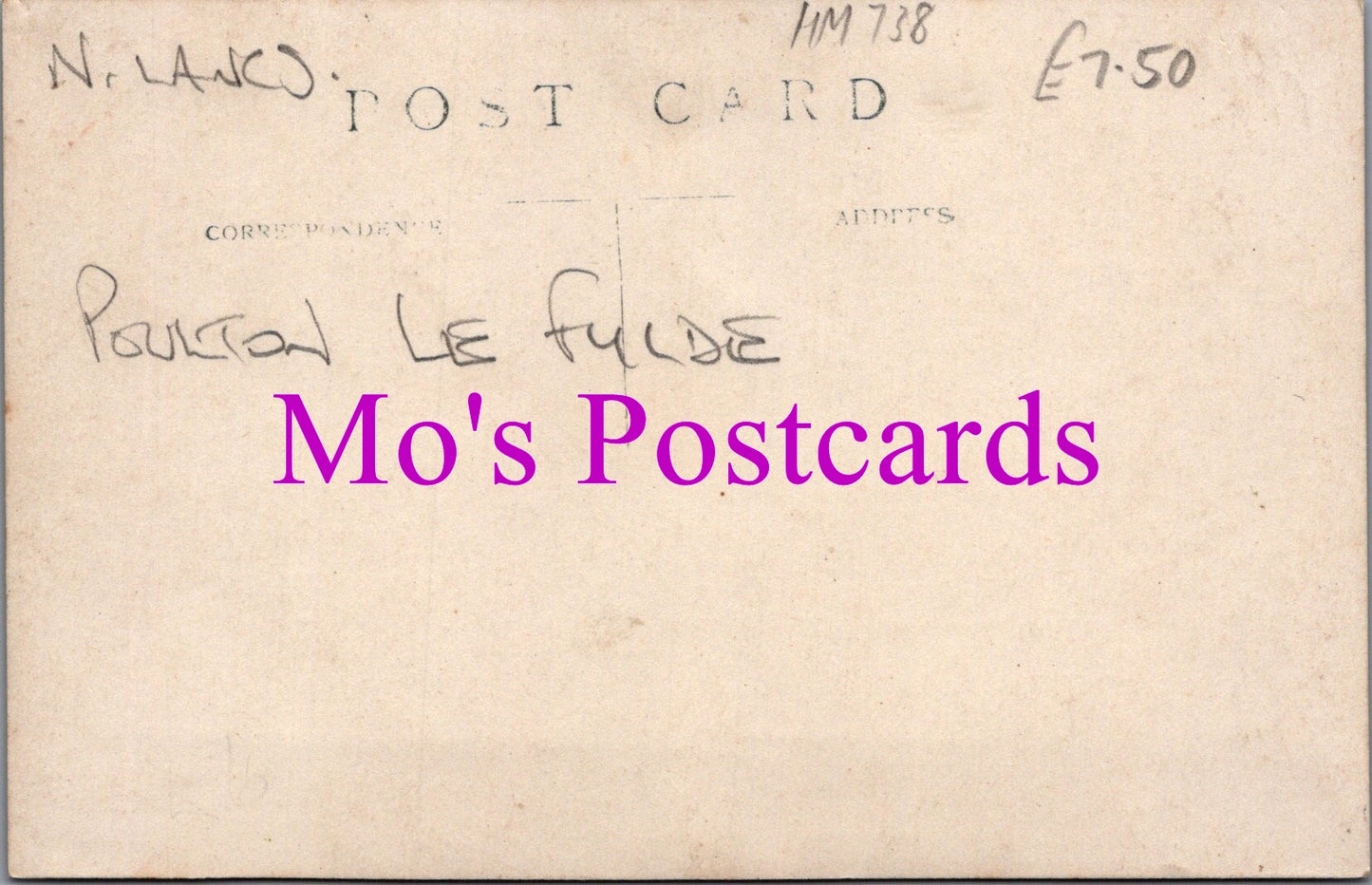 Lancashire Postcard - B.C.School, Poulton-Le-Fylde   HM738