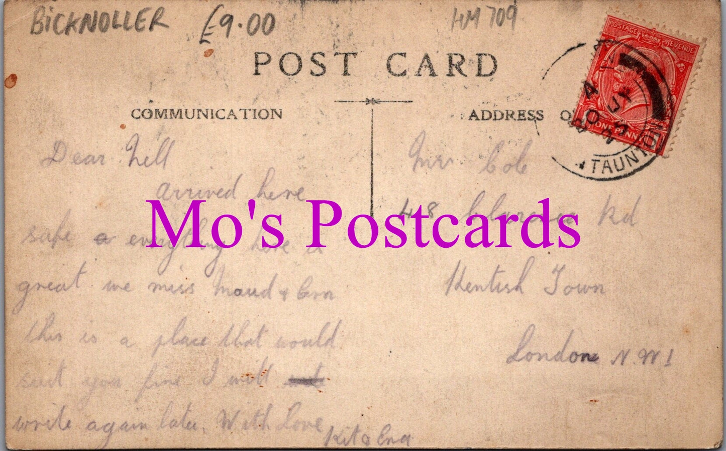 Somerset Postcard - Bicknoller Village  HM709