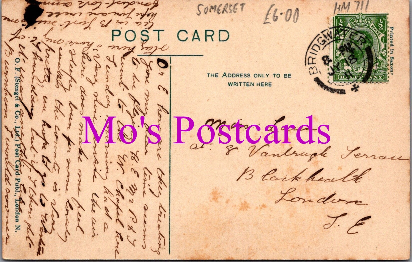 Somerset Postcard - Victoria Street, Burnham    HM711