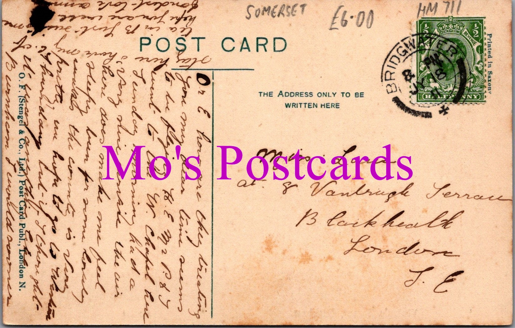 Somerset Postcard - Victoria Street, Burnham    HM711