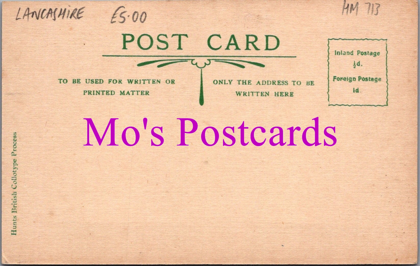 Lancashire Postcard - Warton Vicarage    HM713