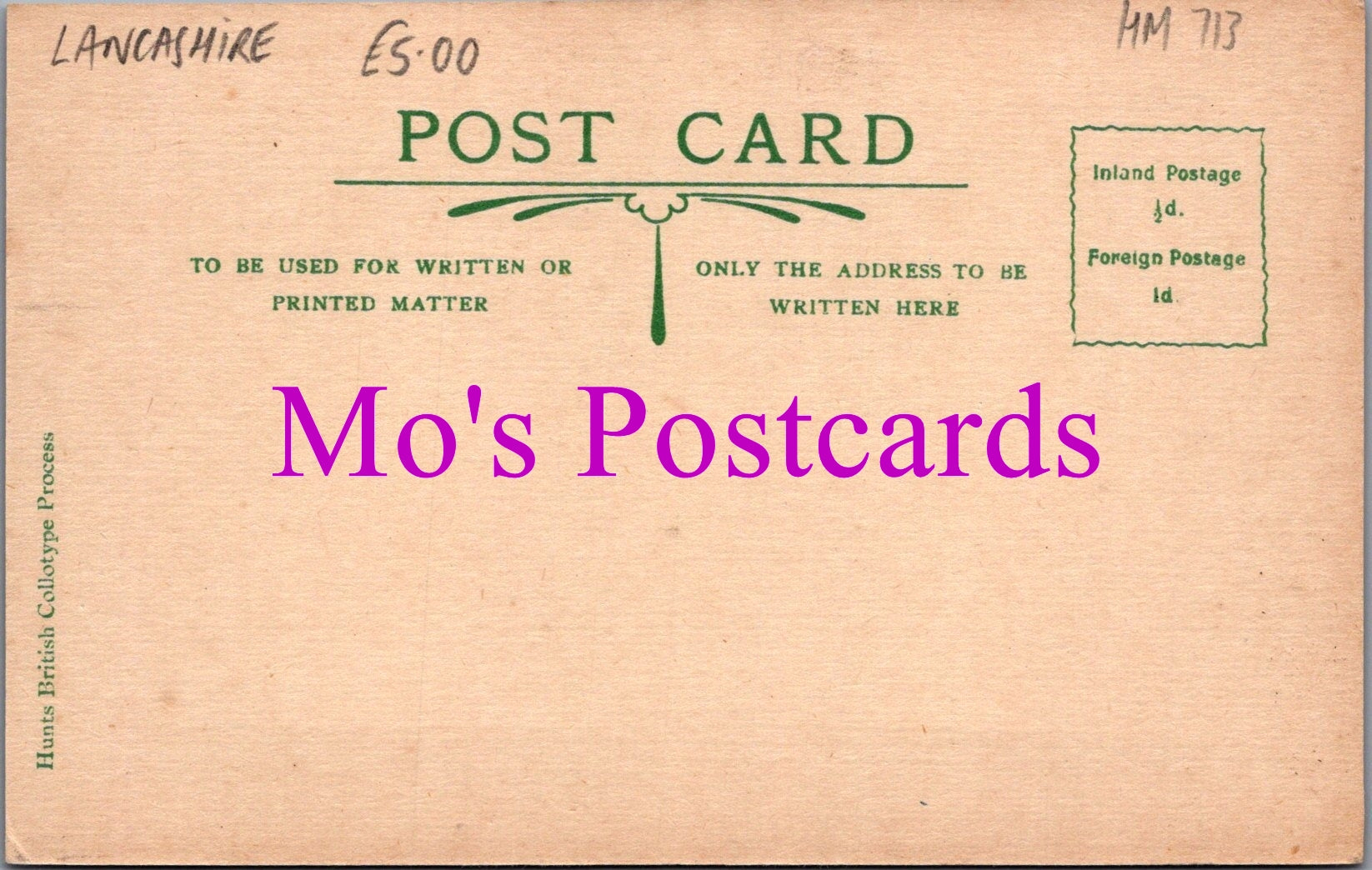 Lancashire Postcard - Warton Vicarage    HM713