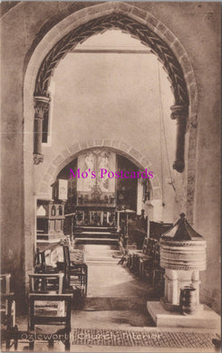 Gloucestershire Postcard - Ozleworth Church Interior   DZ169