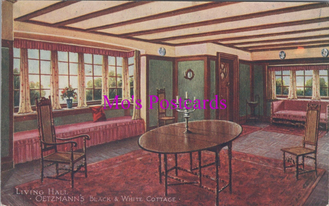 Japan-British Exhibition Postcard - Oetzmann's Black and White Cottage DZ13