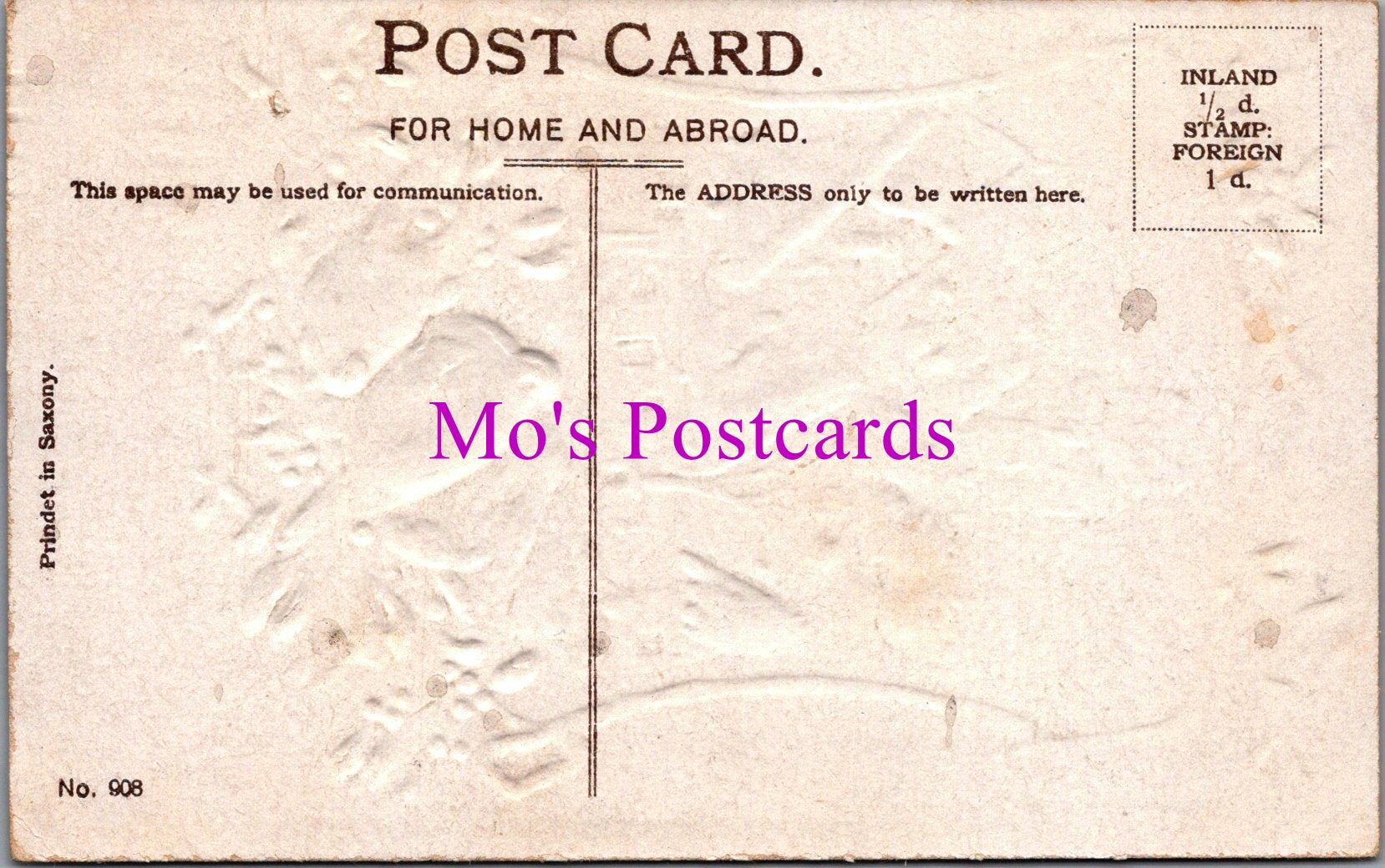 Embossed Greetings Postcard - A Bright and Merry Christmas  DZ198