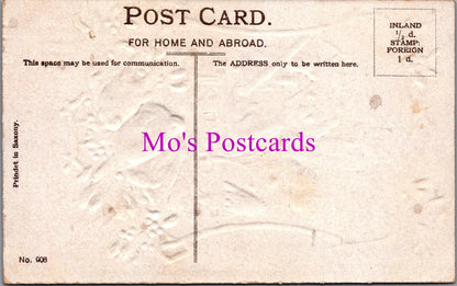 Embossed Greetings Postcard - A Bright and Merry Christmas  DZ198