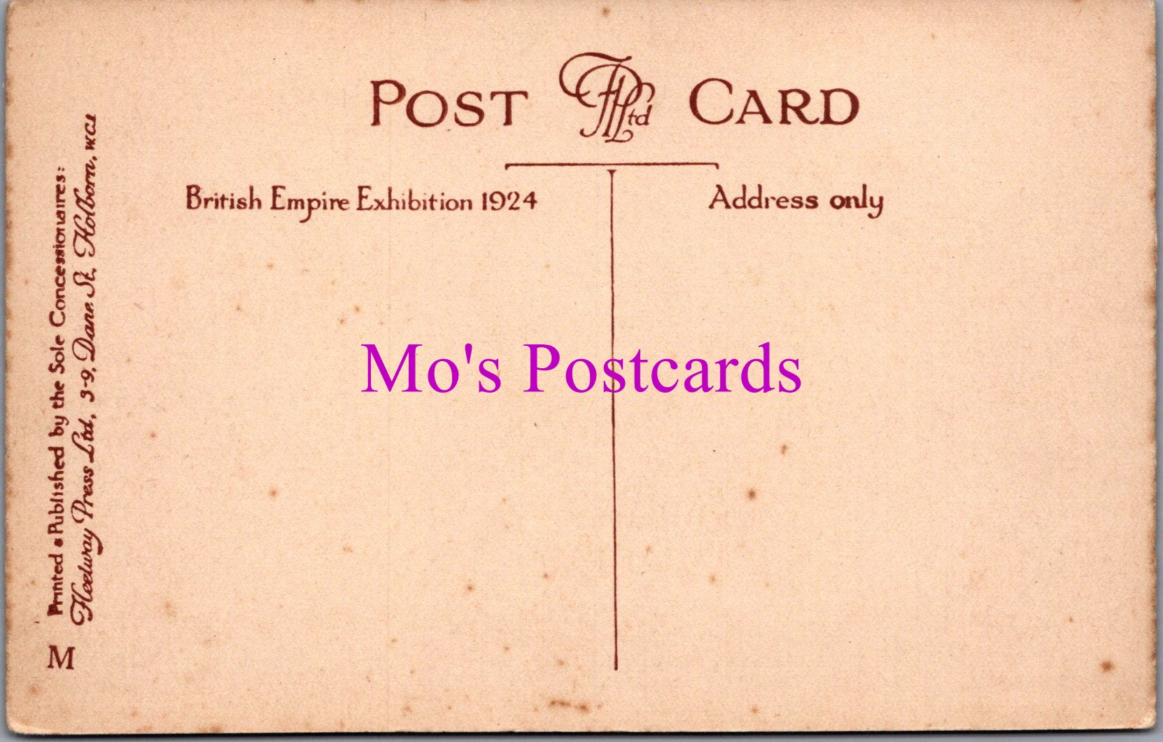 British Empire Exhibition Postcard - The Palace of Engineering    DZ203