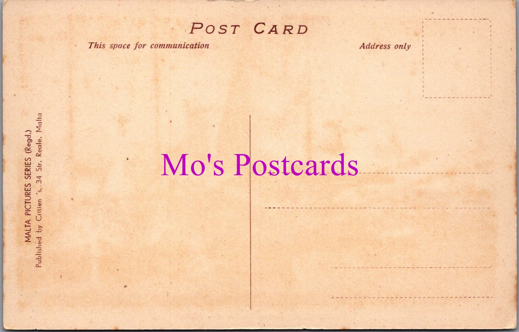 Malta Postcard - Grand Harbour Extension Marsa  DZ207