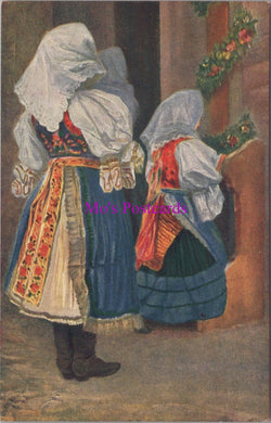 Slovakia Postcard - National Types of Costume   DZ213