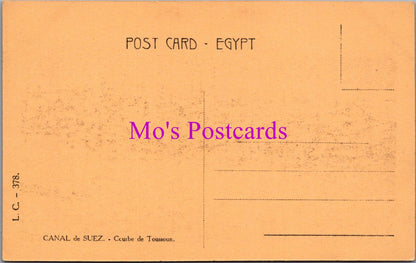 Egypt Postcard - Canal of Suez, Tussun Curve    DZ229