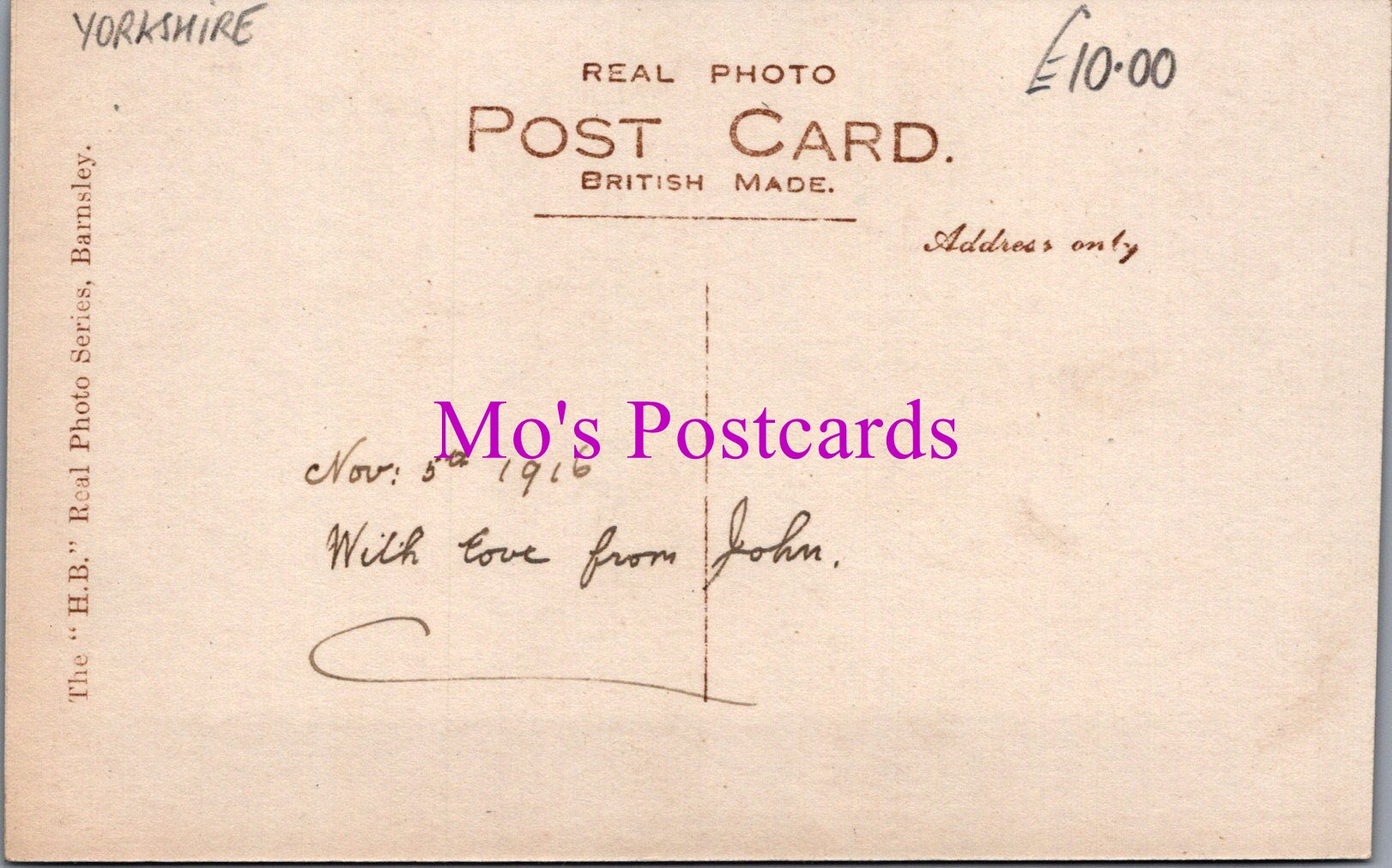 Yorkshire Postcard - Ouselthwaite, Barnsley    SW15107