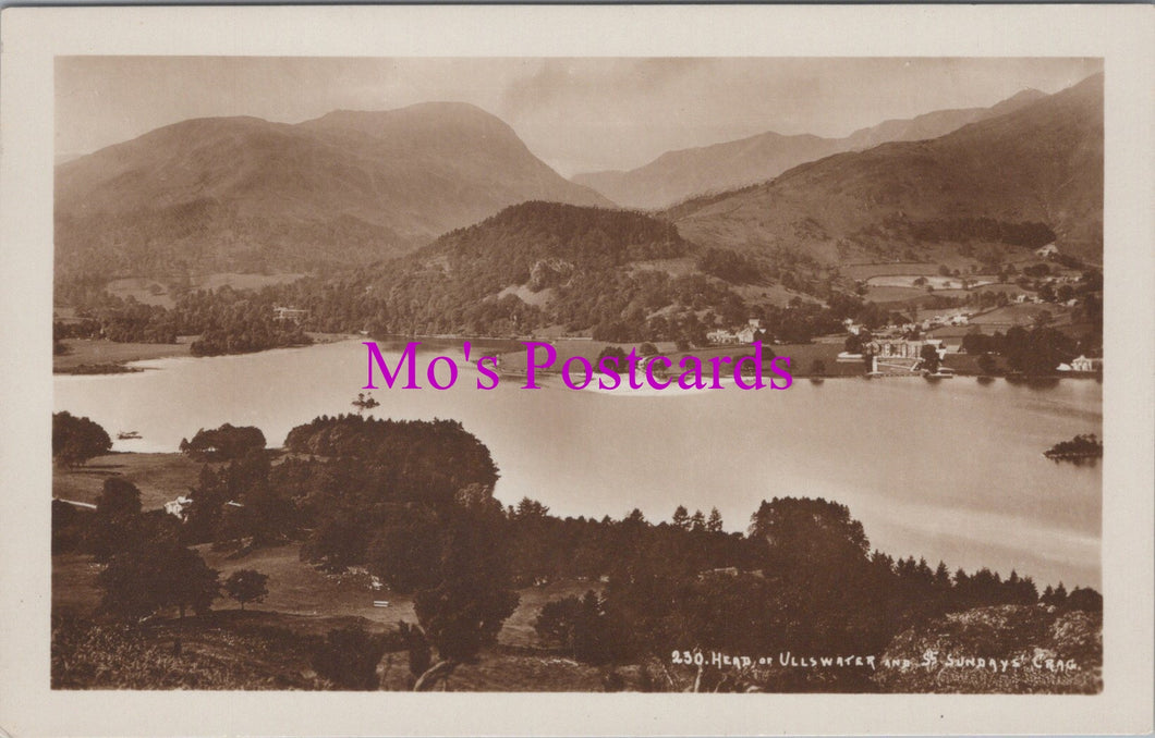 Cumbria Postcard - Head of Ullswater and St Sunday's Crag  SW16651