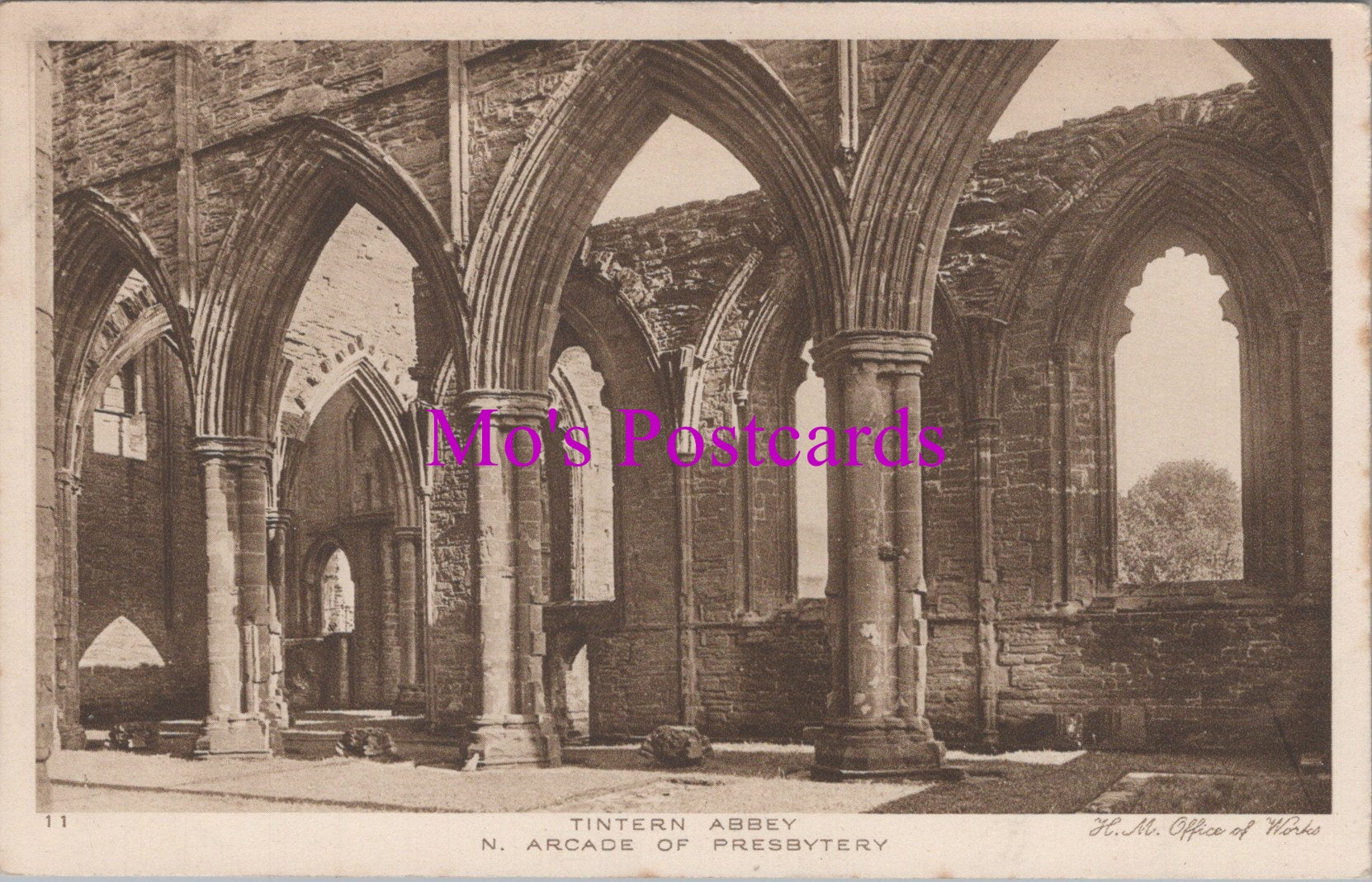 Wales Postcard - Tintern Abbey, Monmouthshire SW16653
