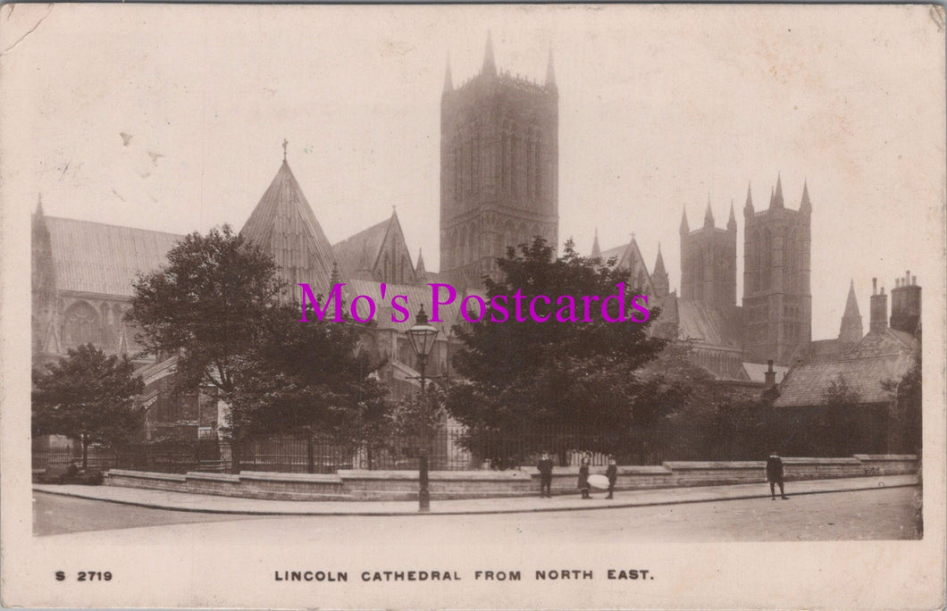Lincolnshire Postcard - Lincoln Cathedral From North East  SW16676