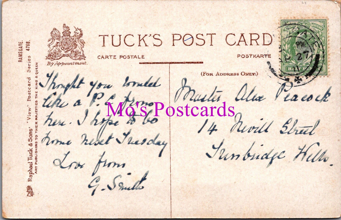 Kent Postcard - Ramsgate Harbour   SW16701