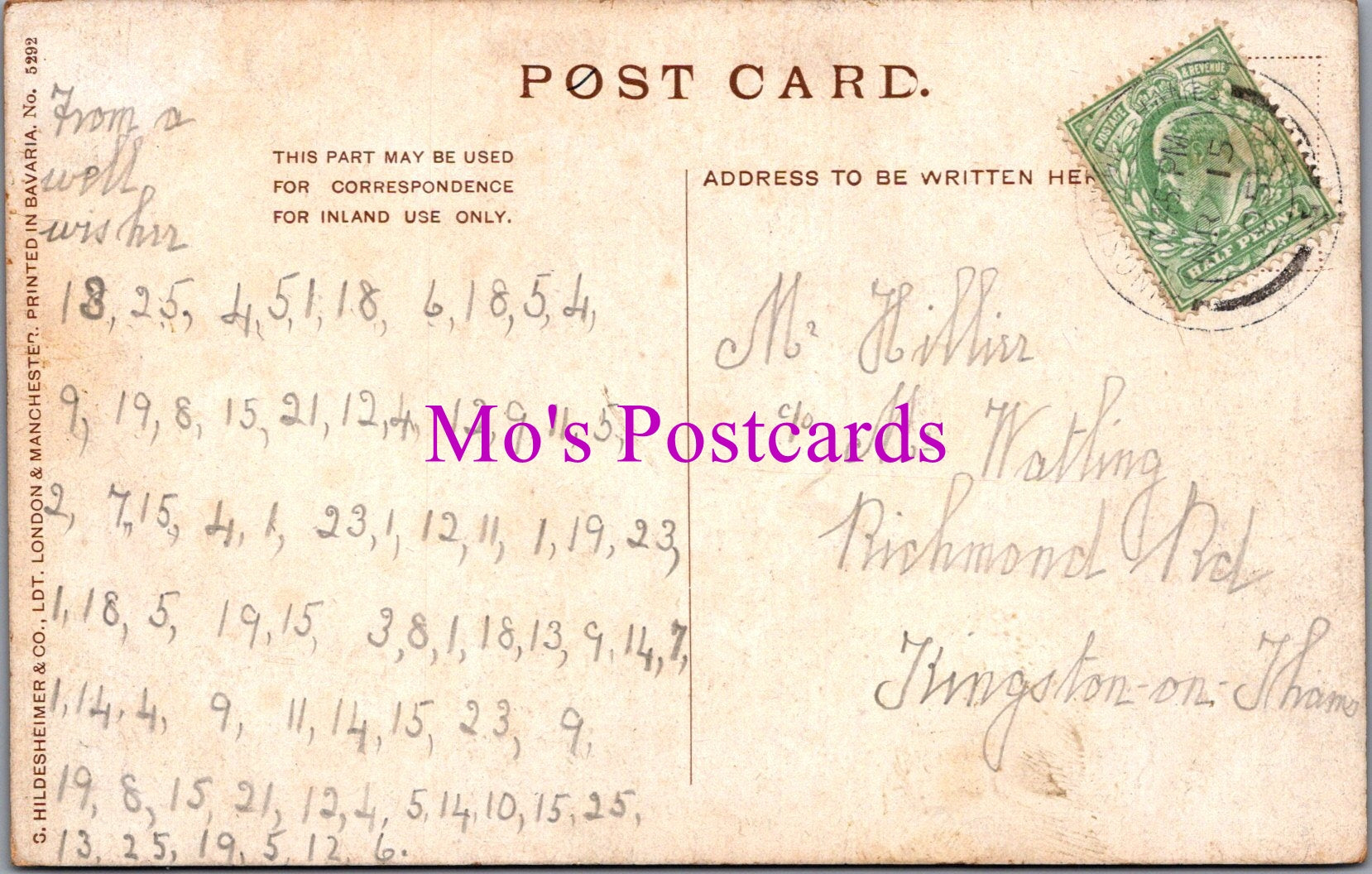 London Postcard - St Martins Le Grand  SW16167