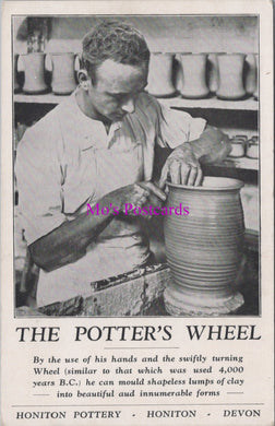 Devon Postcard - The Potter's Wheel, Honiton Pottery SW15610