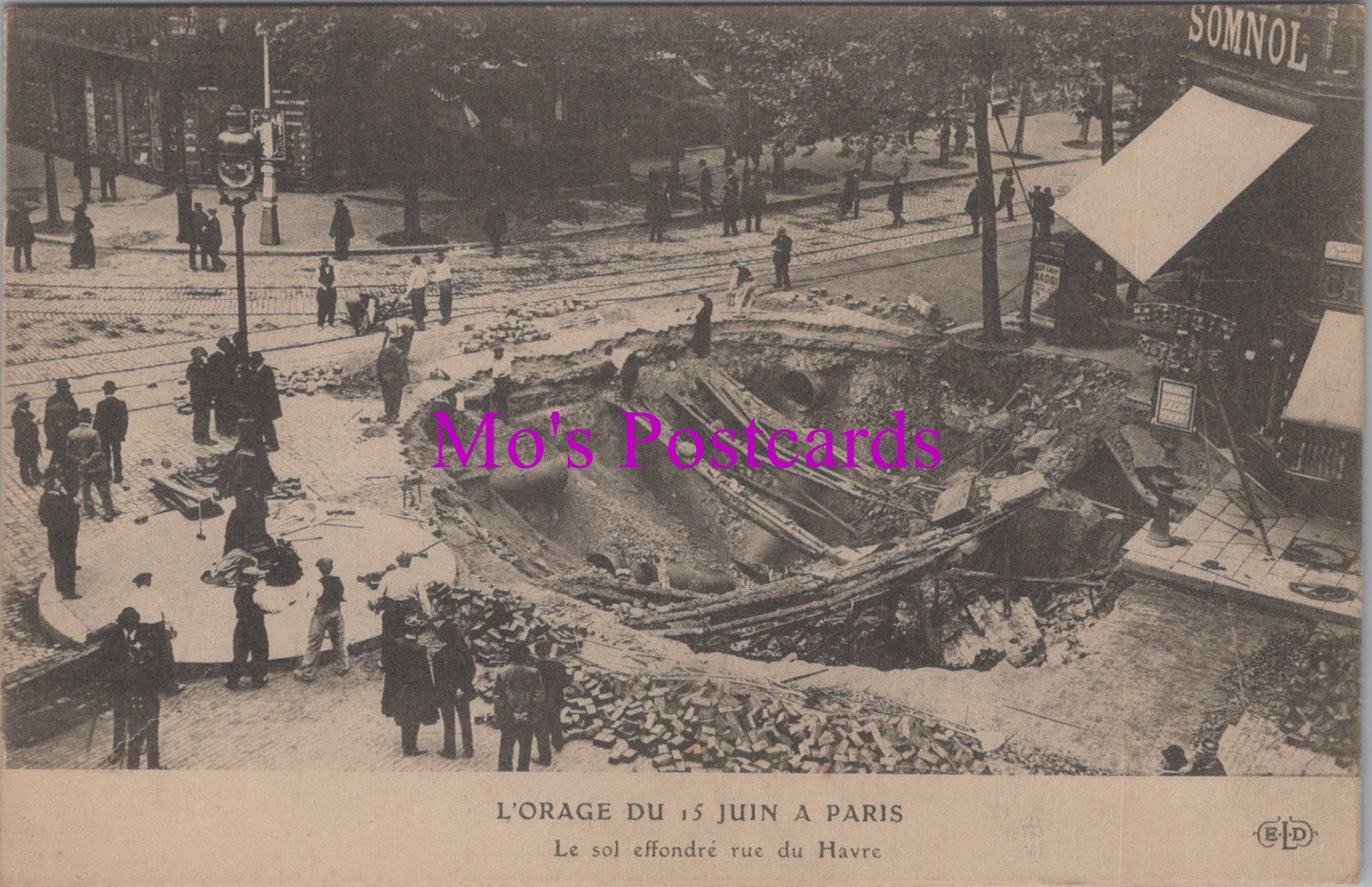France Postcard - L'Orage Du 15 Juin a Paris  SW14859