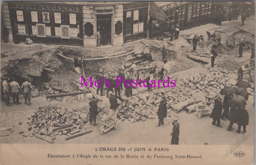 France Postcard - L'Orage Du 15 Juin a Paris  SW14860