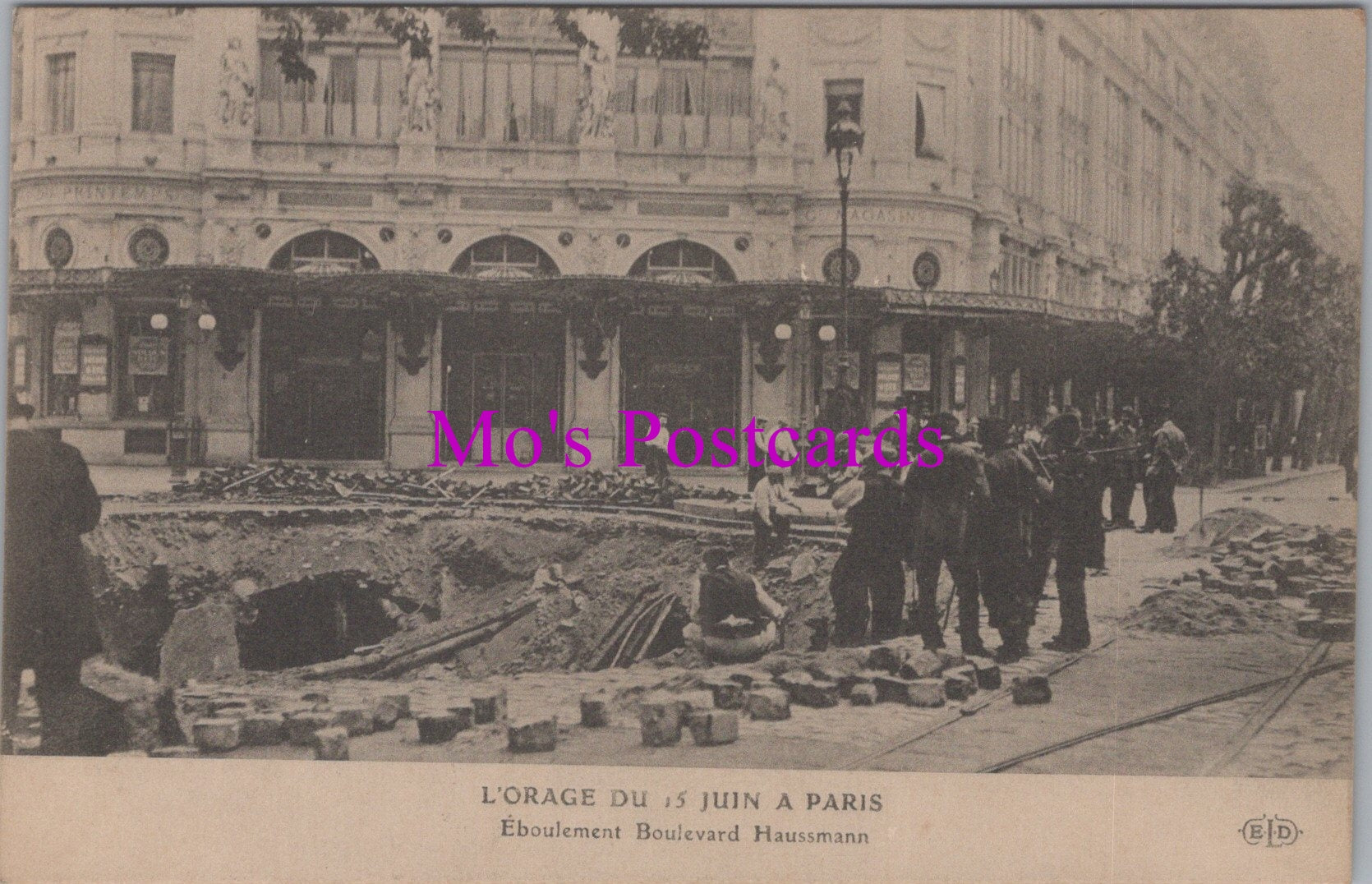 France Postcard - L'Orage Du 15 Juin a Paris  SW14861