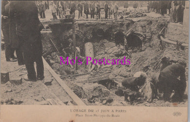 France Postcard - L'Orage Du 15 Juin a Paris  SW14862