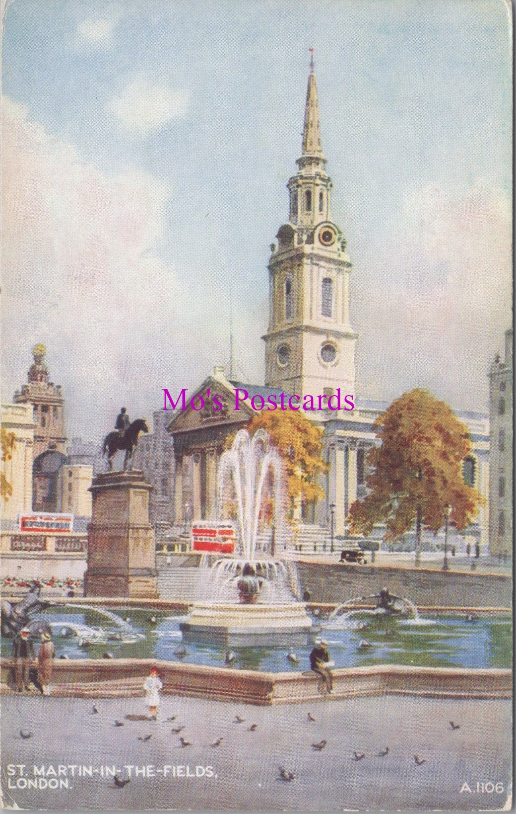 London Postcard - St Martin-In-The-Fields   SW14870