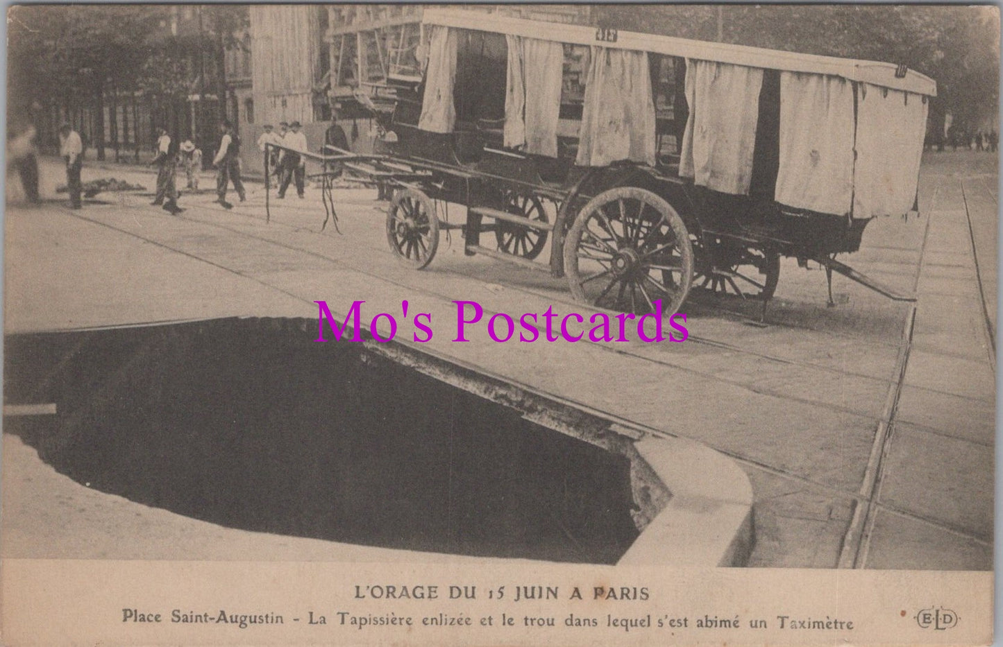 France Postcard - L'Orage Du 15 Juin a Paris  SW14883