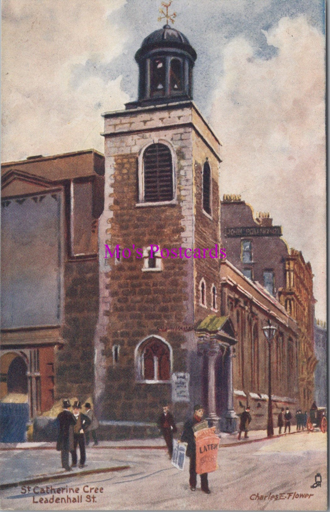 London Postcard - St Catherine Cree, Leadenhall Street SW14890