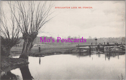 Suffolk Postcard - Sproughton Lock, Near Ipswich  SW14907