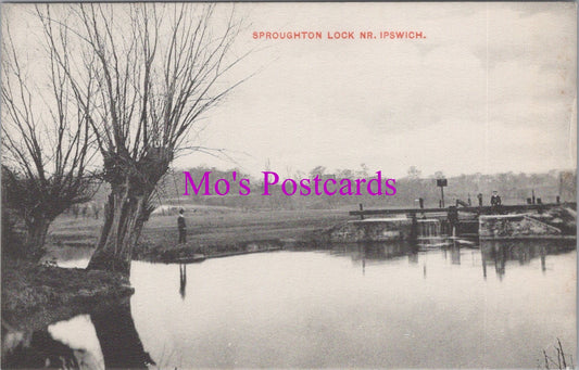 Suffolk Postcard - Sproughton Lock, Near Ipswich  SW14907