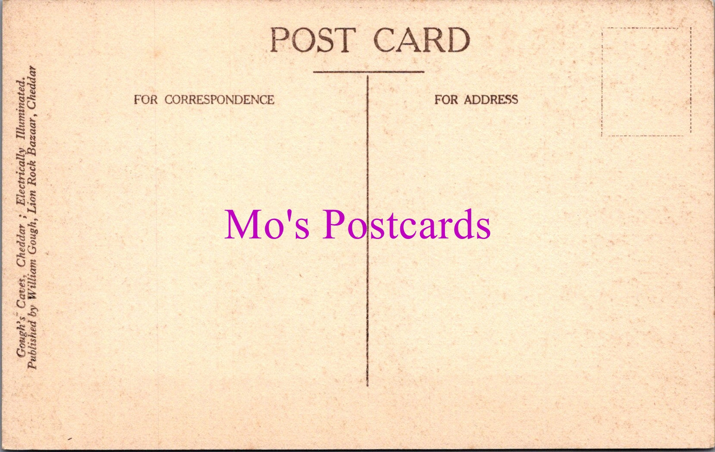 Somerset Postcard - Gough's Caves, Cheddar  SW14924