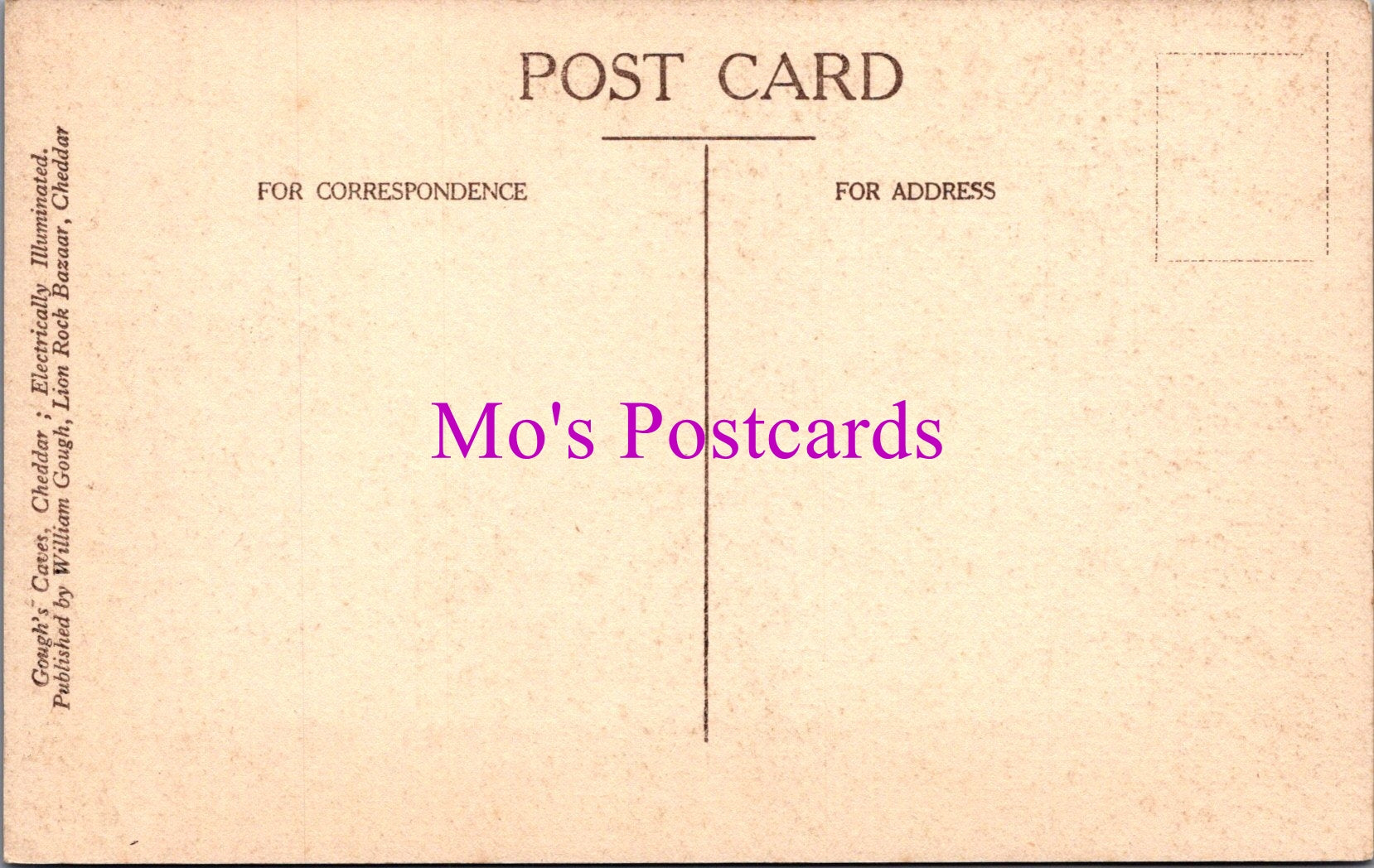 Somerset Postcard - Gough's Caves, Cheddar  SW14924