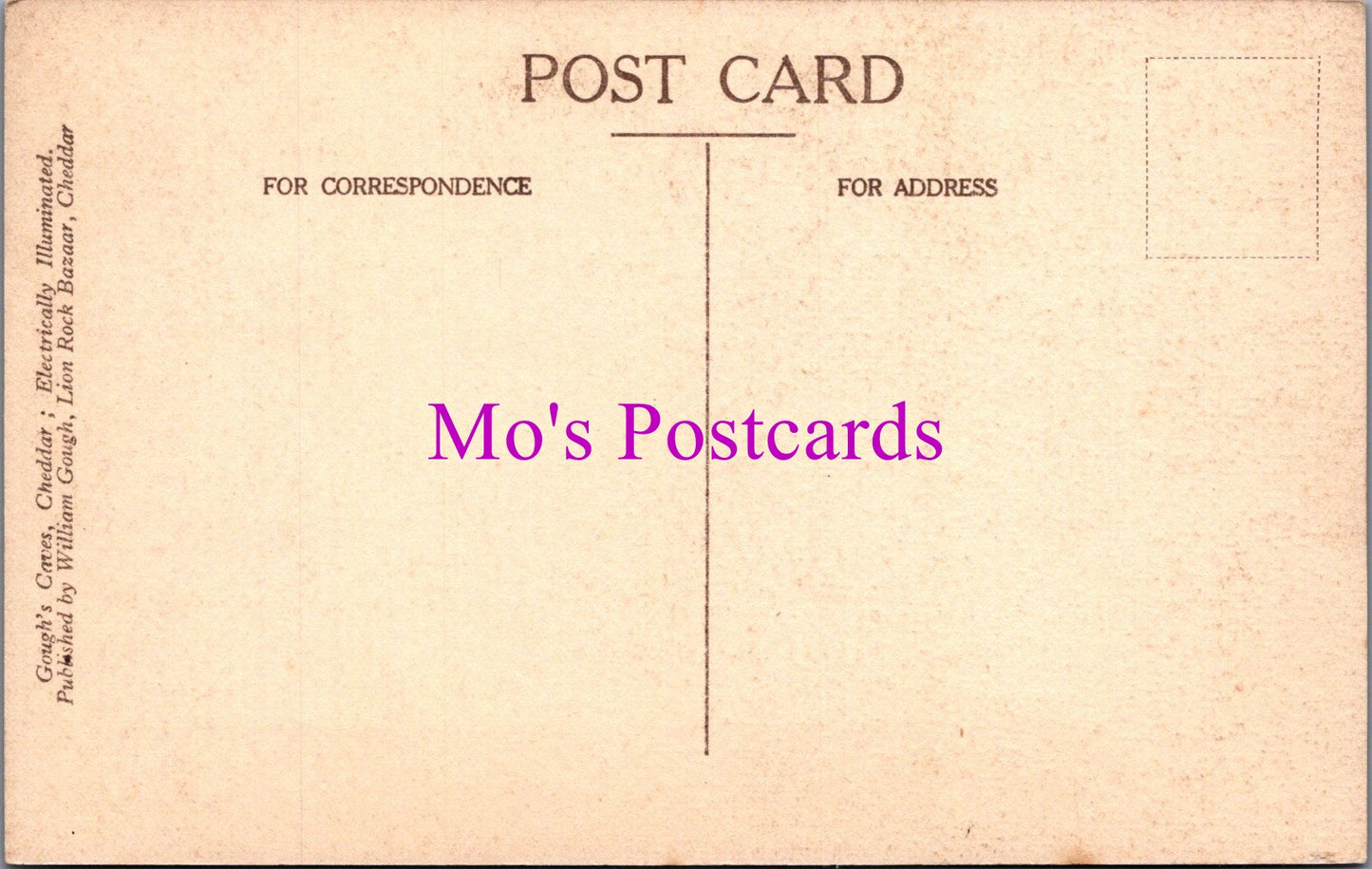 Somerset Postcard - Gough's Caves, Cheddar  SW14925