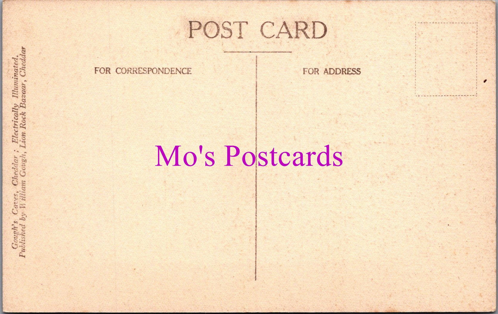 Somerset Postcard - Gough's Caves, Cheddar  SW14927